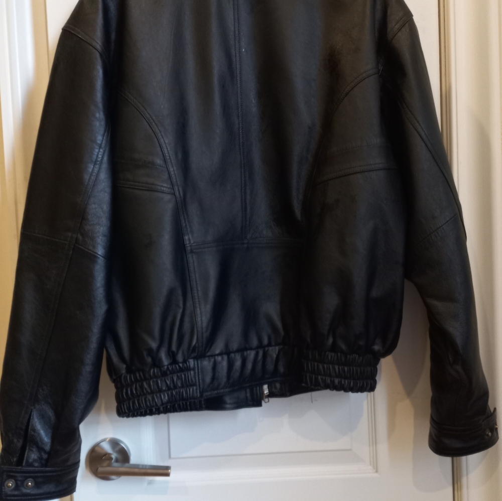 Vintage leather jacket unisex
